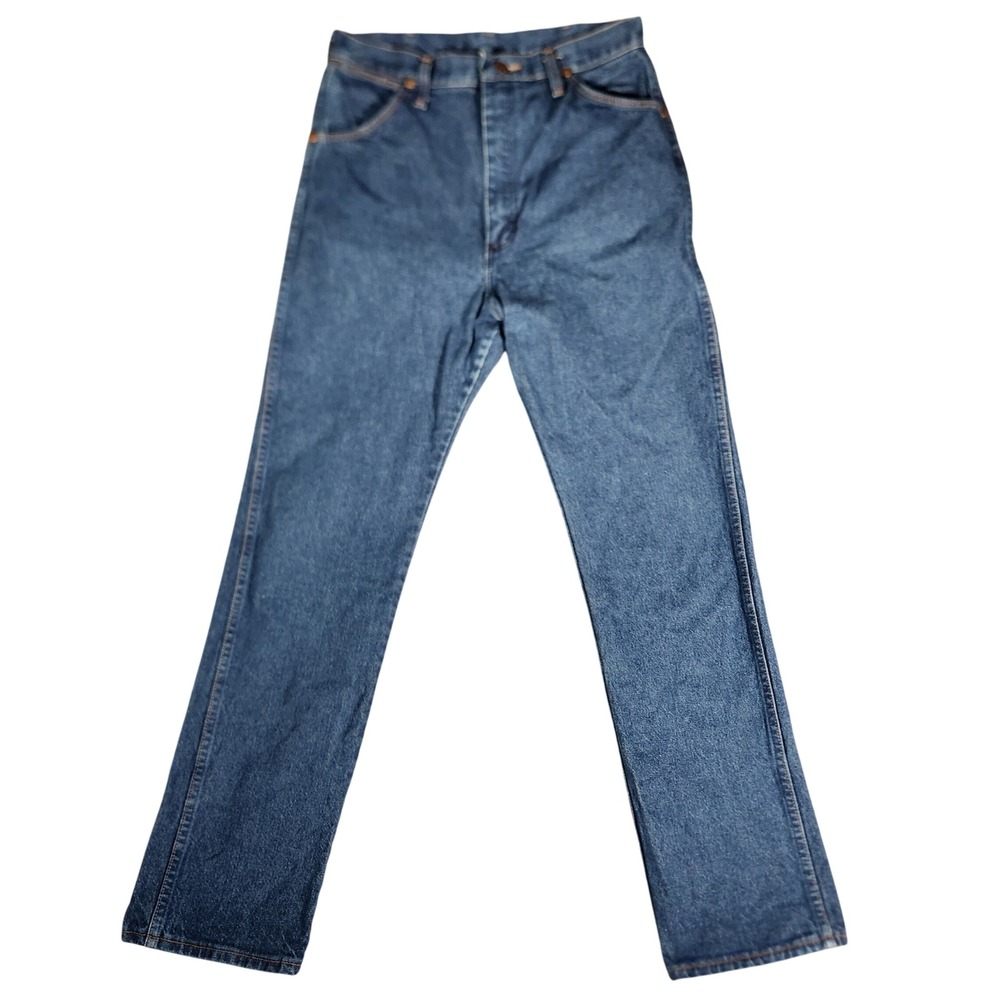 Vintage‎ Wrangler Jeans Women's 13X32 Blue Straight Leg Denim Made in USA 13MWZG
